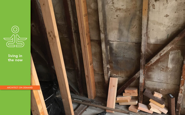 being my own client, architect on demand, advice without strings