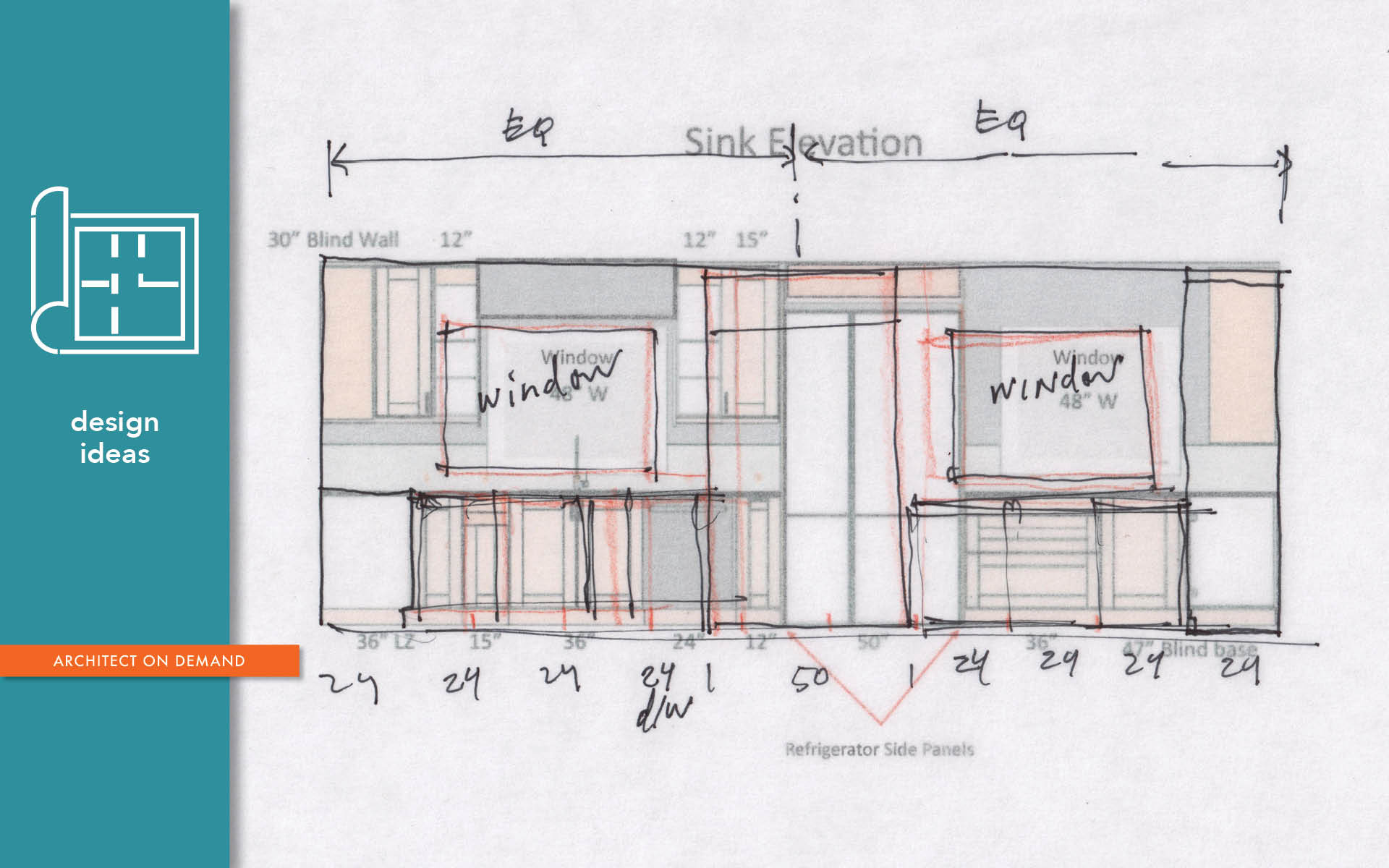 how to streamline kitchen elevations, architect on demand, advice without strings
