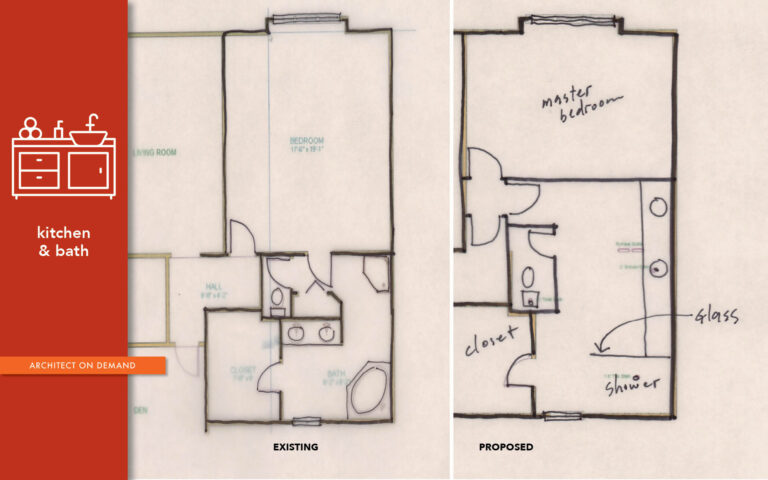 remodeling master bedroom, master bath, architect on demand, advice without strings