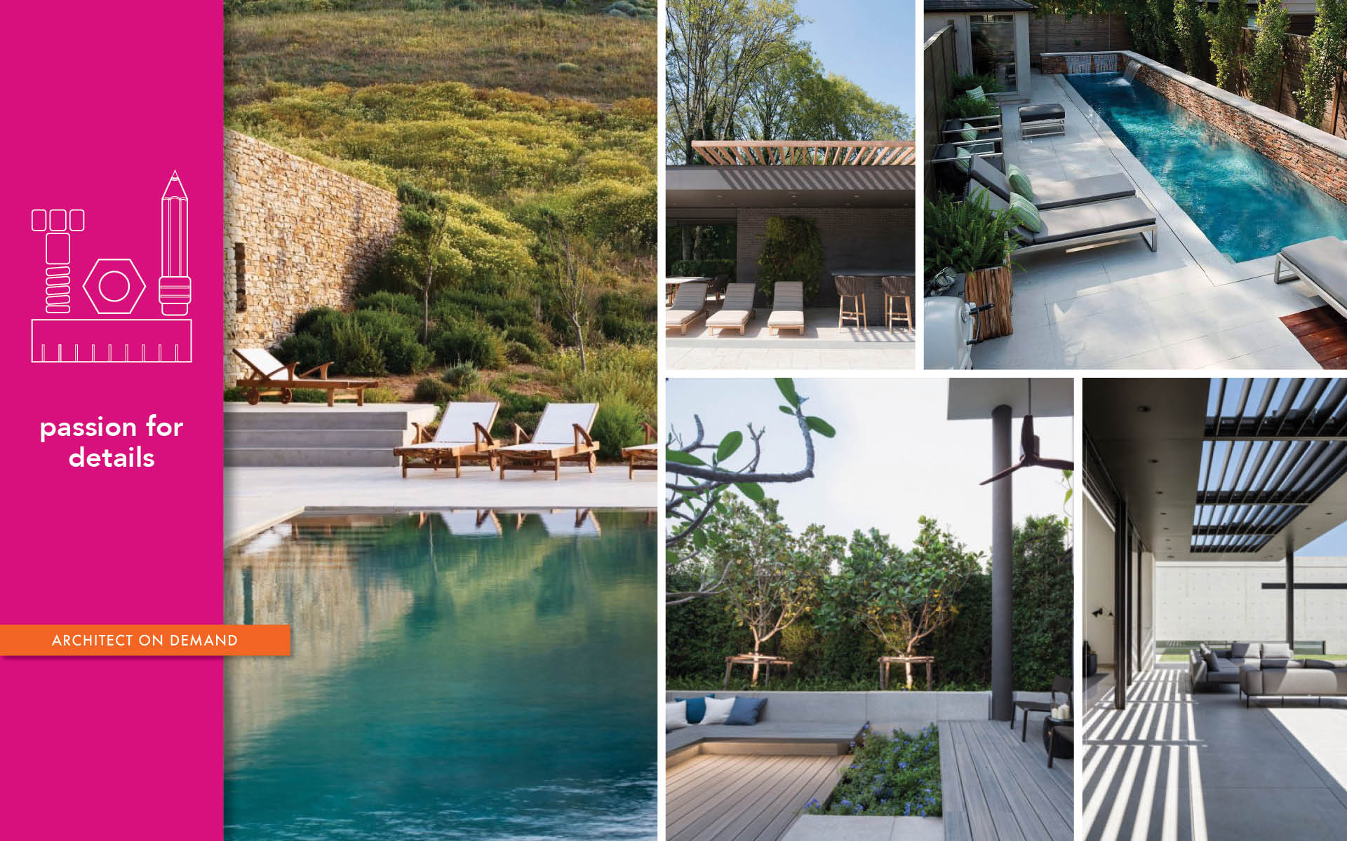 re-imagining, pool deck, terrace, garden, architect-on-demand, advice-without-strings