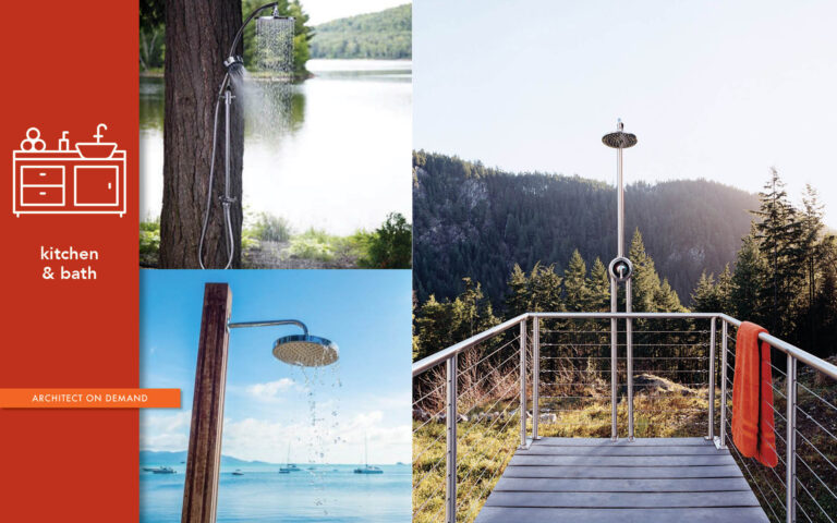 outdoor shower, rooftop, pool deck, architect-on-demand, advice-without-strings
