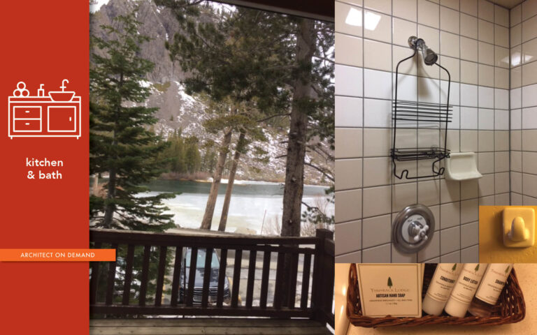 bathroom efficiency, compact shower stall inclosure, architect-on-demand, advice-without-strings