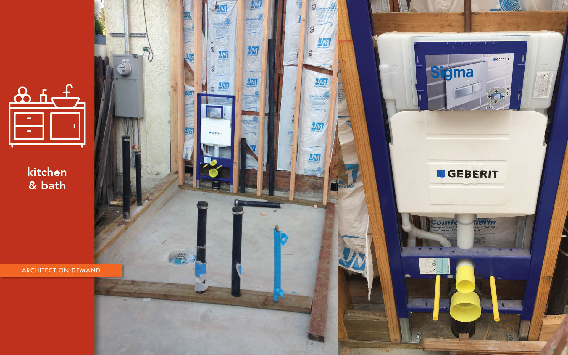 geberit, in-wall, concealed tank, wall-hung toilet, architect-on-demand, advice-without-strings