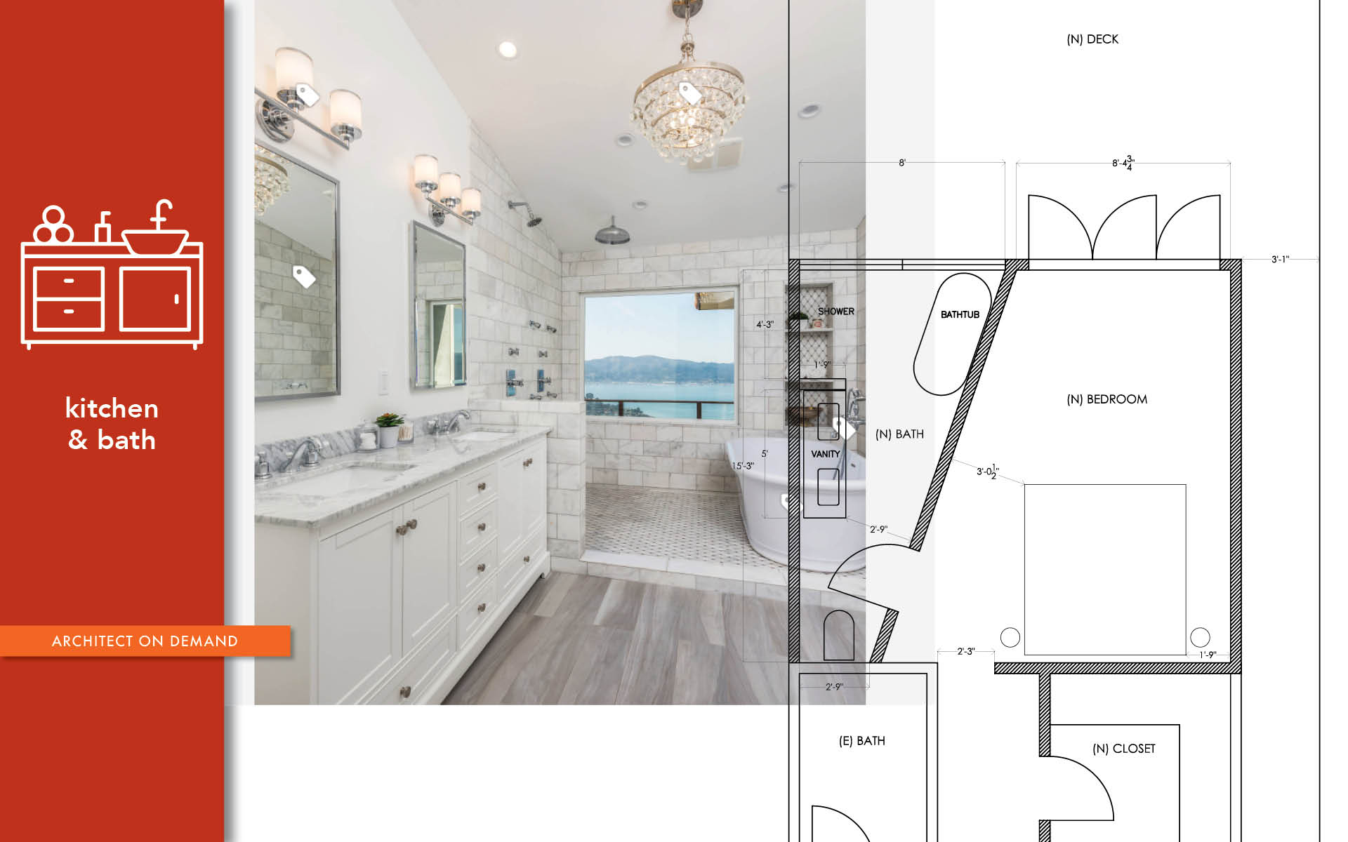 enlarging, small bedroom, adding, bath suite, architect-on-demand, advice-without-strings